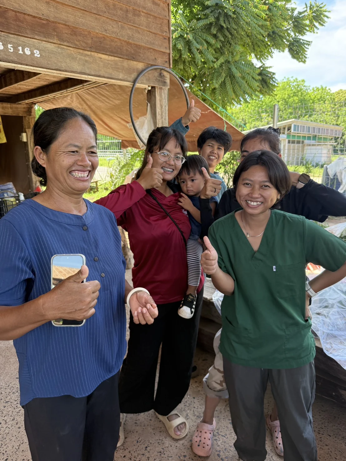 Participants together during the field activity